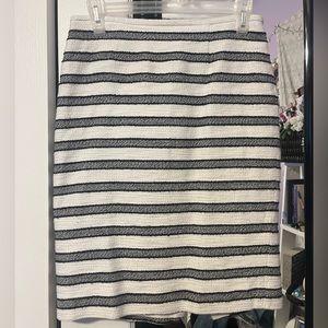 Calvin Klein White and Grey Skirt